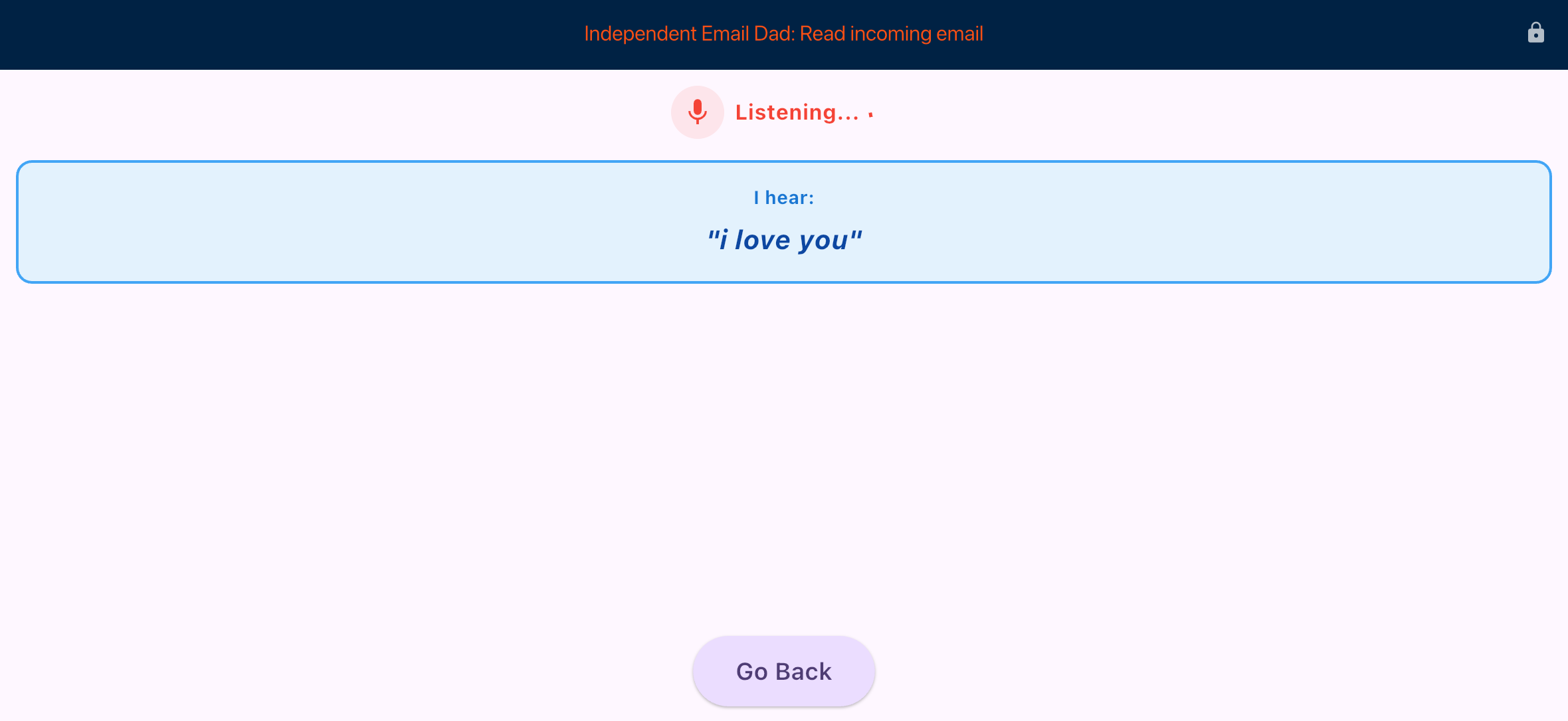 Listening: I hear i love you